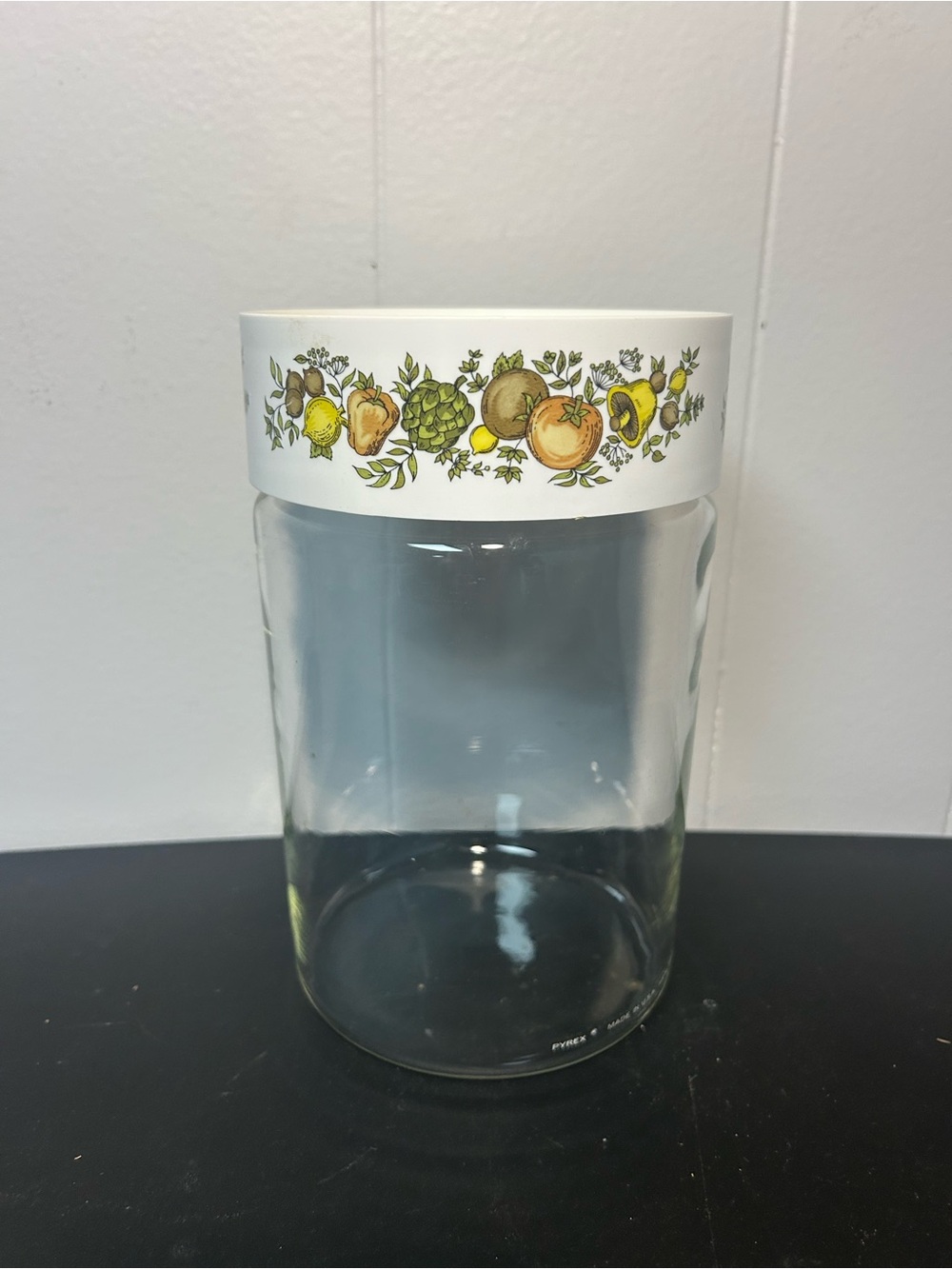 Vintage Pyrex SPICE OF LIFE glass storage jar